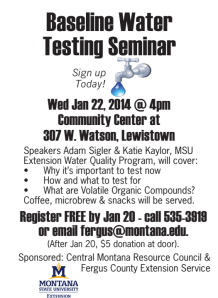 A seminar on baseline water testing was held in Lewistown on January 22. (click to enlarge) 