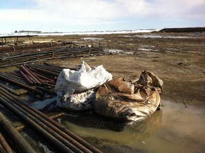 Hydrogen sulfide, or sour gas residue south of property (click to enlarge)