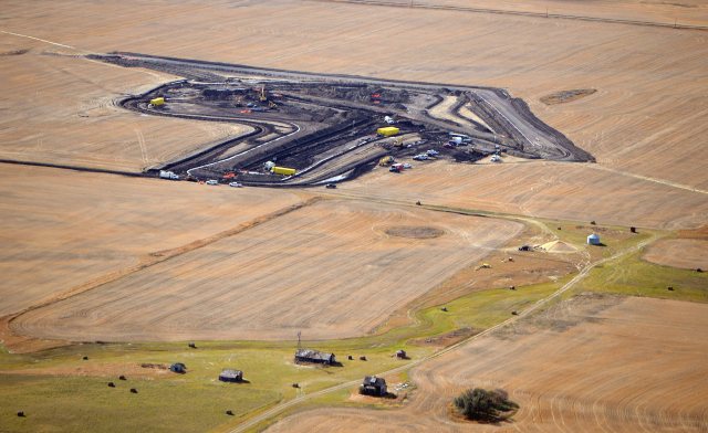 An earlier spill near Tioga last fall