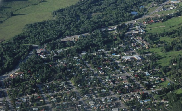 Red Lodge from the air