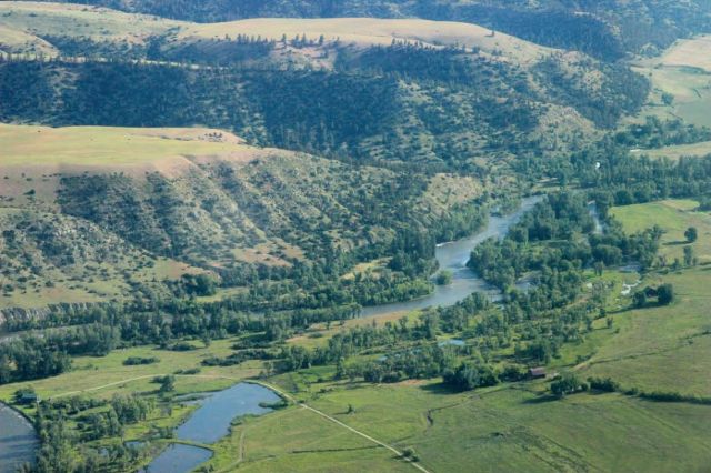 Flying over the Stillwater River