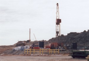Drill pad near home in rural Wyoming. Photo: John Fenton. Click to enlarge.