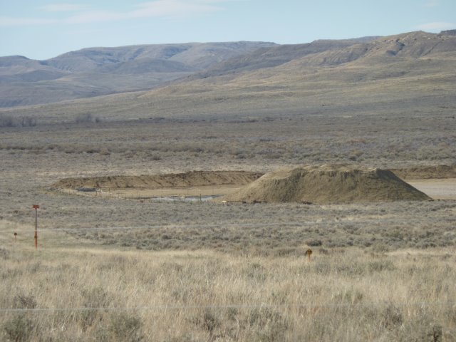 ECA waste pond at the Belfry site