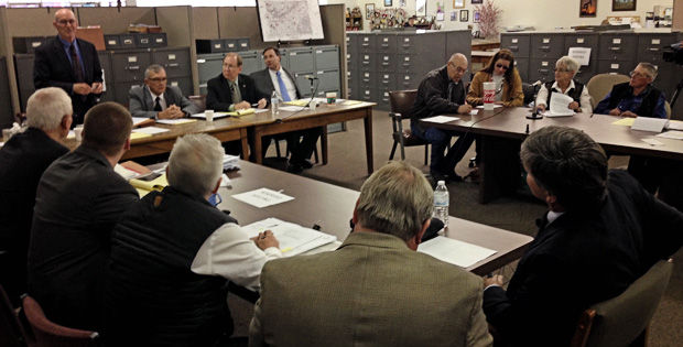 Inside the hearing at the Nebraska Oil and Gas Conservation Commission