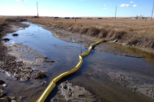 This spill near Williston released nearly three million gallons of produced water onto surrounding farmland. Photo: Chester Dawson, Wall Street Journal