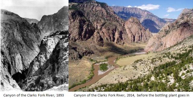 canyon of the clarks fork river