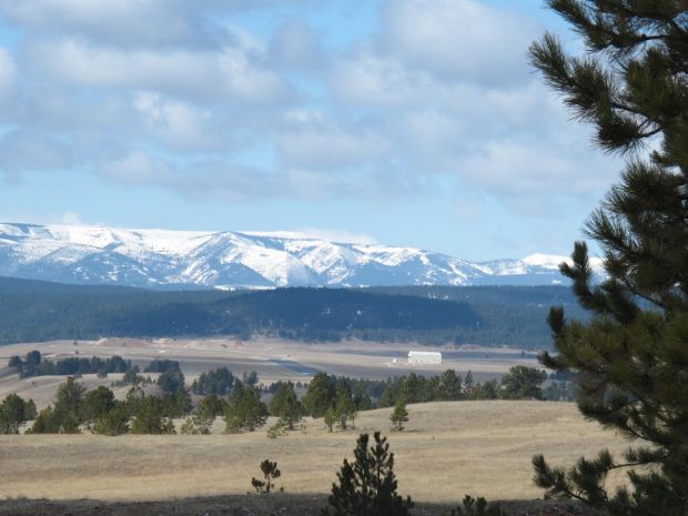 The Wilks Brothers N Bar Ranch, with Big Snowy Mountains in background. Photo: Brett French, Billings Gazette
