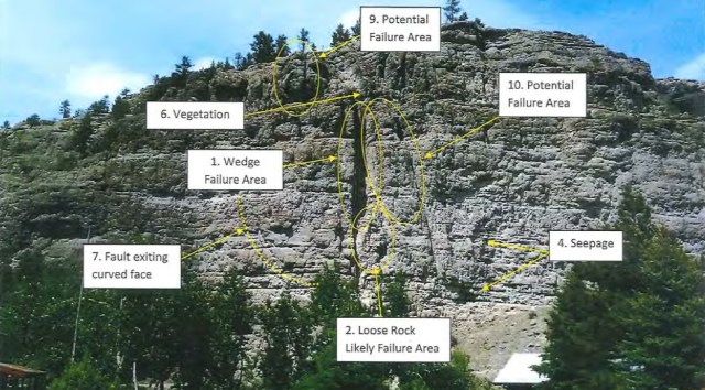 Stillwater River Road rockslide photo2