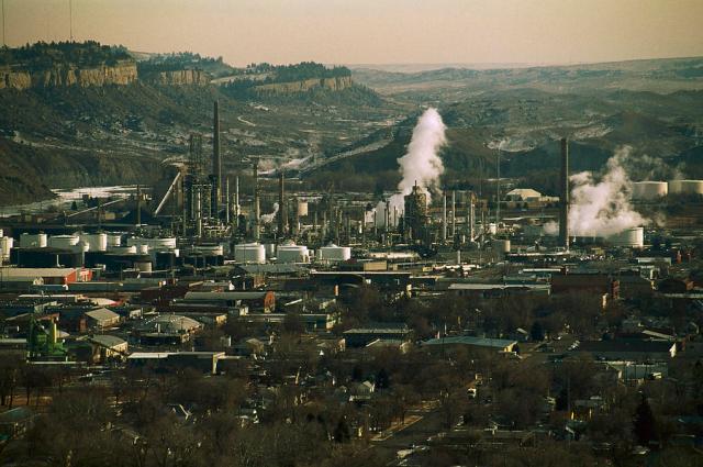 ExxonMobil's Billings refinery has been in operation for the last 65 years. Photo: Gordon Wiltsie