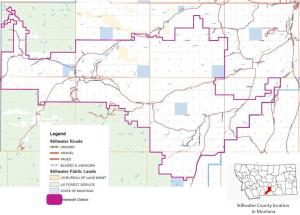 Proposed Stillwater County Beartooth Zoning District Map. Click for enlarged version.