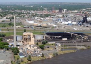 PPL Montana's Corette power plant, south of I-90 along the Yellowstone. Photo: James Woodcock, Billings Gazette